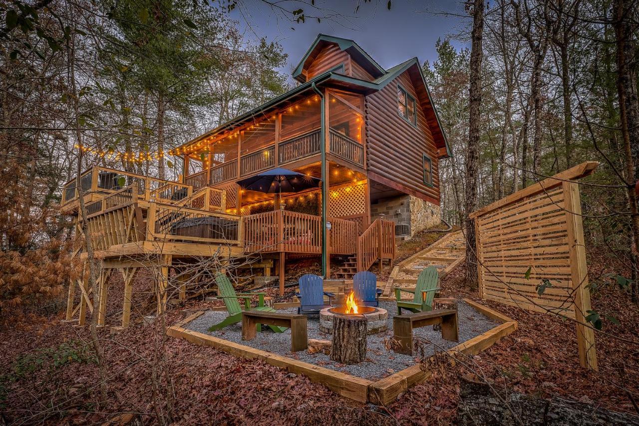 Golden Eagle Ga Cabin - Hot Tub, Firepit & Fast Wifi Blue Ridge Exteriör bild